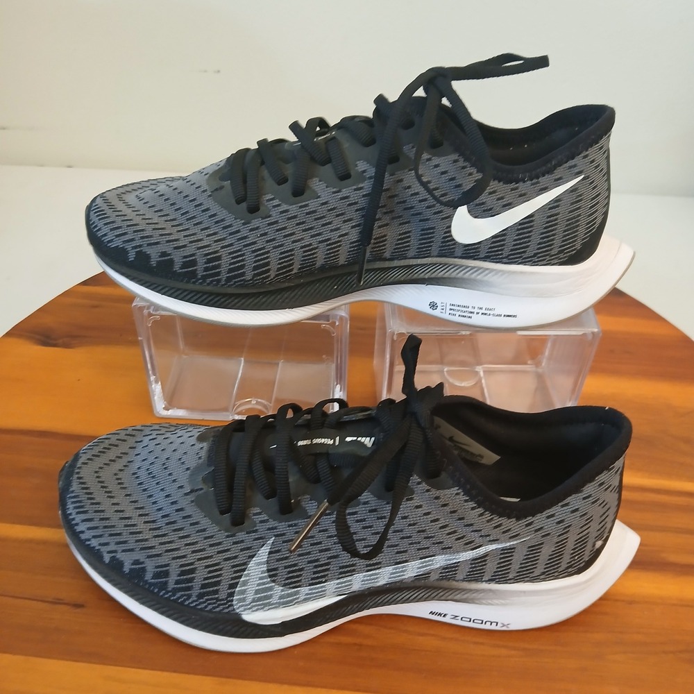 Nike Zoom Pegasus Turbo 2 Women 5 Black Running Shoes Sneakers AT8242-001